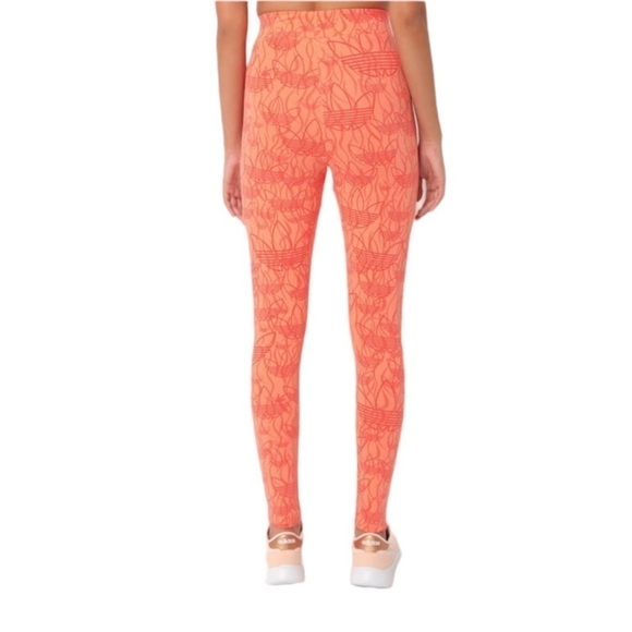 Adidas - NWT Mid-Rise Printed Sports Leggings with Elasticated Waist Sz M - Picture 2 of 10